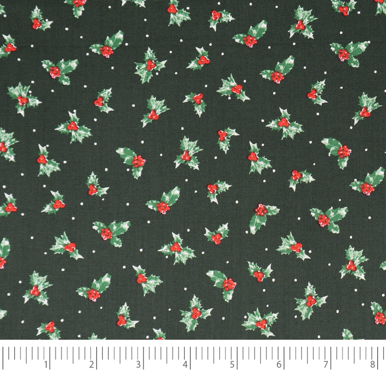 SINGER Christmas Holiday Holly Cotton Fabric